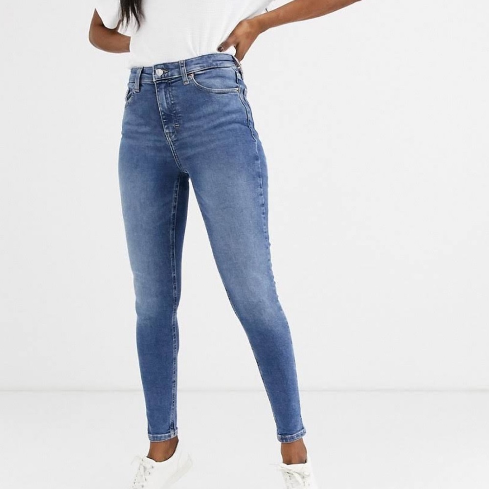 TOPSHOP super high rise Jamie skinny jeans W28